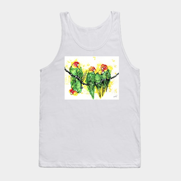 Carolina Parakeet Tank Top by 10000birds